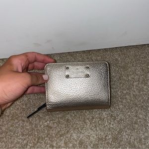 Kate Spade metallic rose gold wallet